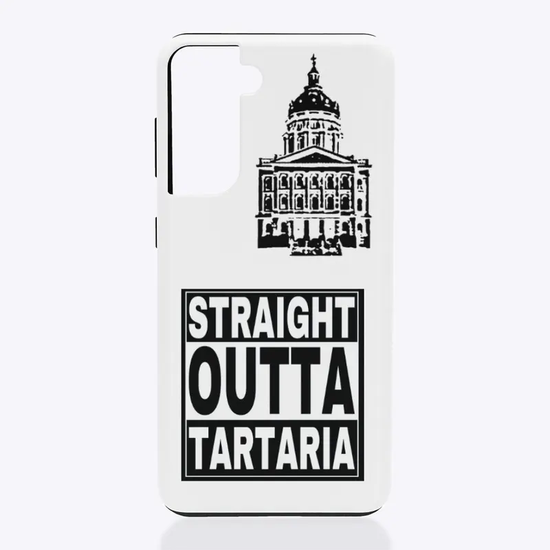 Straight Tartarian black on white