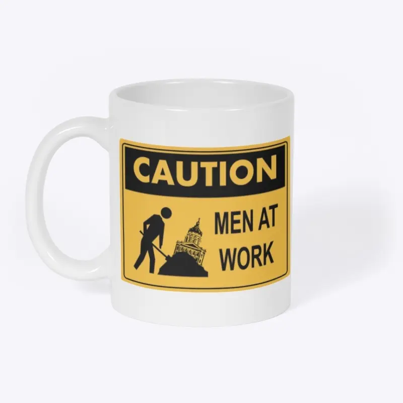 Men at work mug